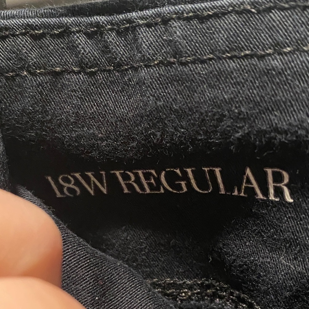 Croft & Barrow Black Pull On Ankle Pants 18 Stretch Career Work Trousers - Picture 3 of 10